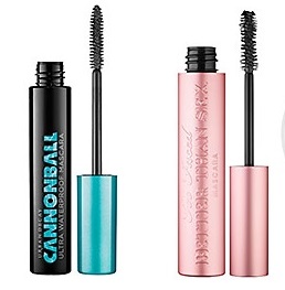Urban Decay's "Cannonball" and Too Faced "Better Than Sex" mascaras